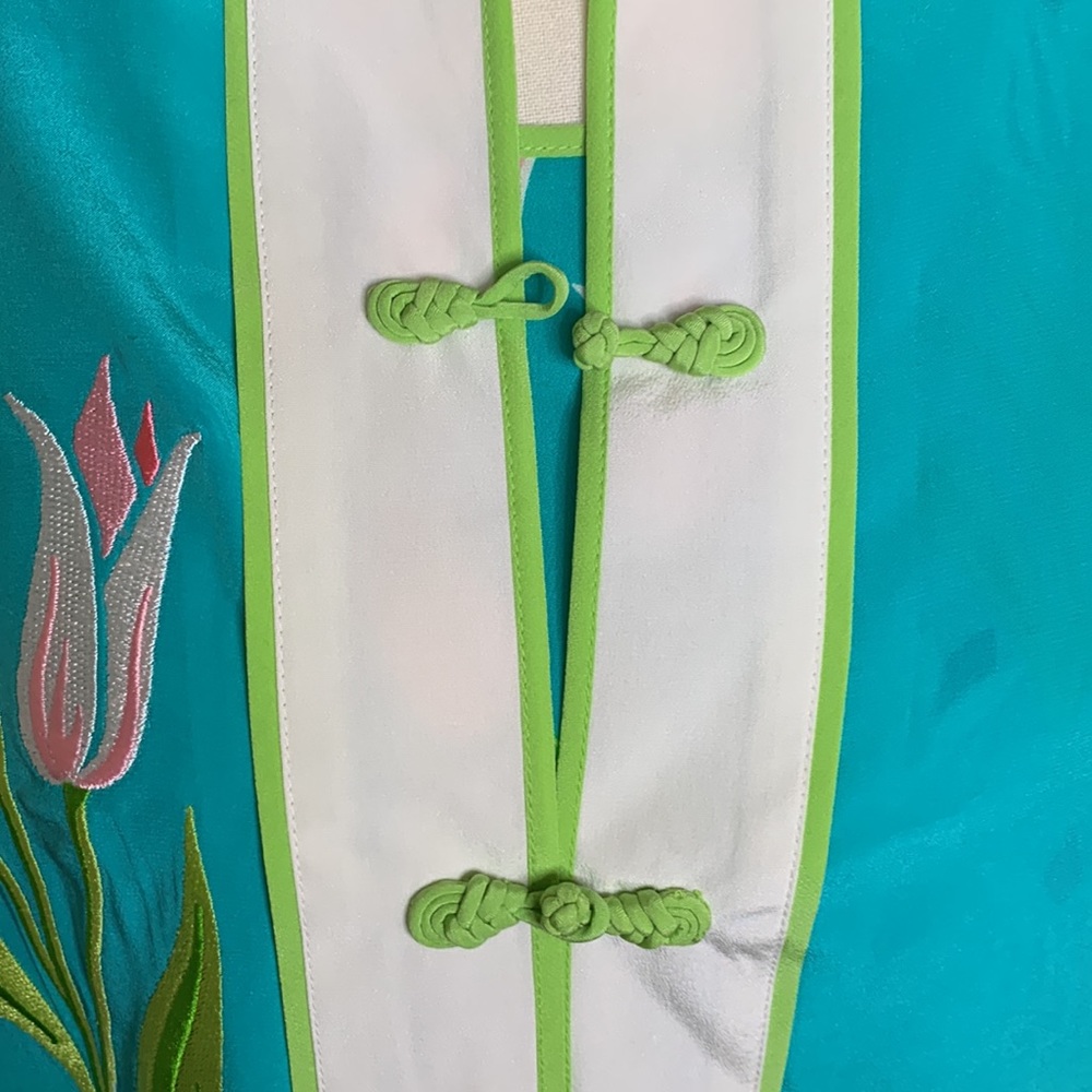 Vintage Bob Mackie Wearable Art Silk Twin Set - image 7